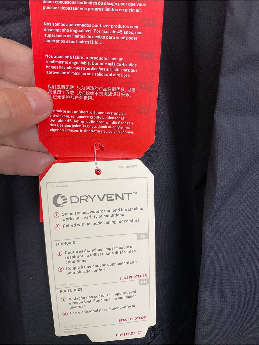 The North Face Men's Black Hooded Rain Jacket - Picture 4 of 13